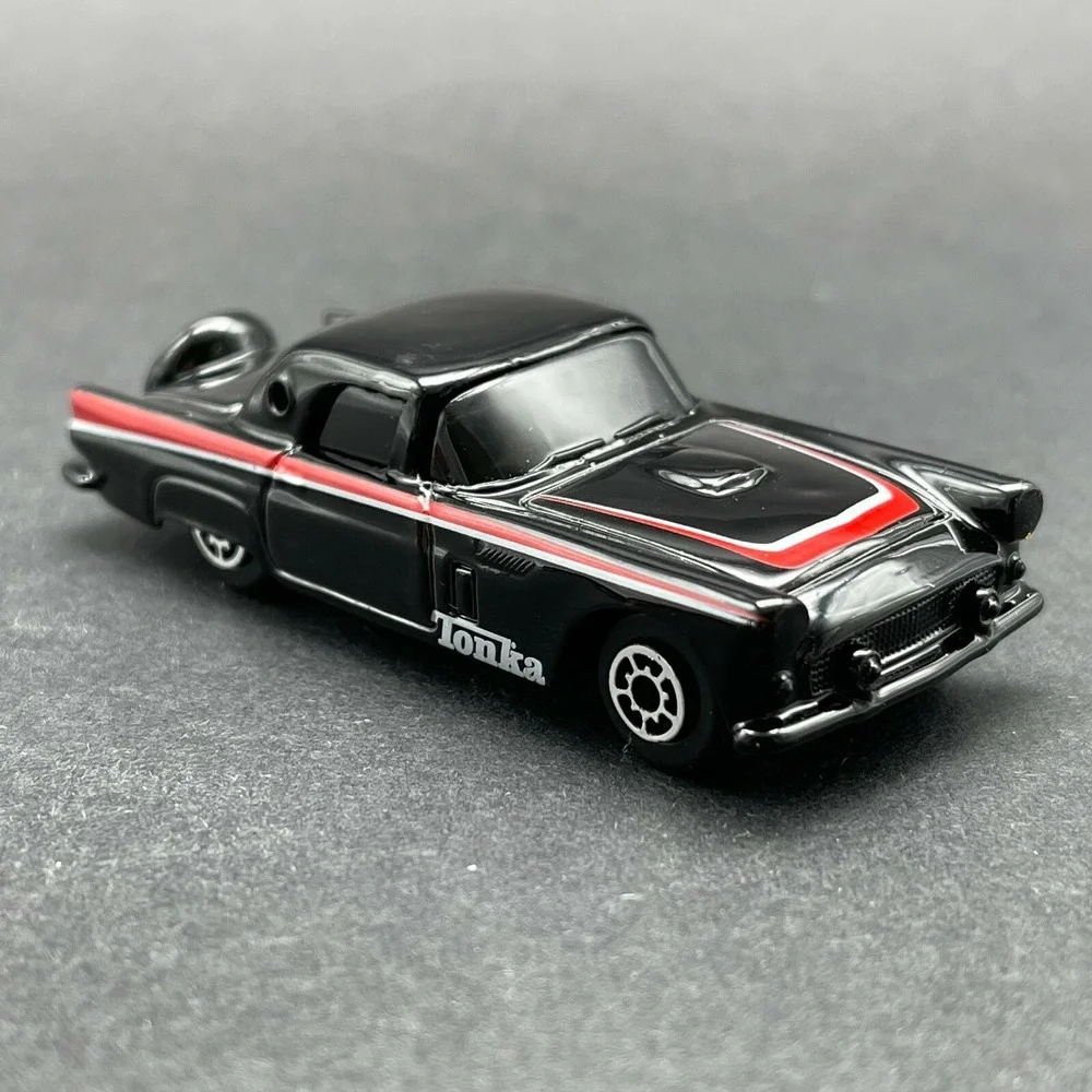 Maisto Tonka 1956 56 Ford Thunderbird Tbird Diecast Car Black Diecast 1/64 Scale